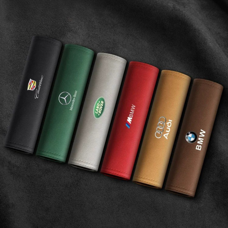 Couverture de ceinture de sécurité en velours de luxe (2 pièces)