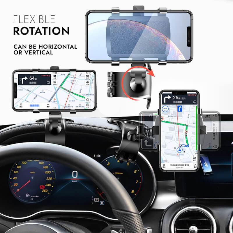 Support de voiture rotatif à 360° avec vision panoramique