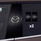 2x Autocollants pour vitre de voiture avec logo
