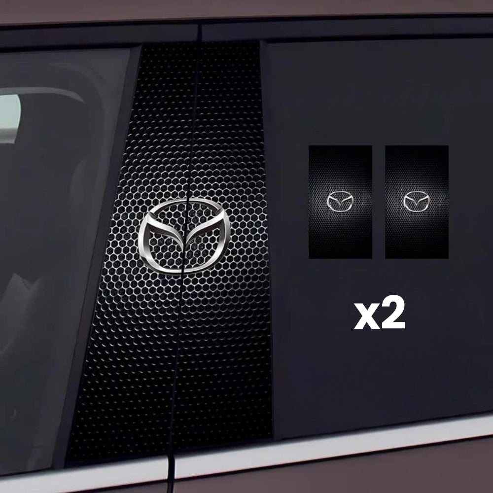 2x Autocollants pour vitre de voiture avec logo