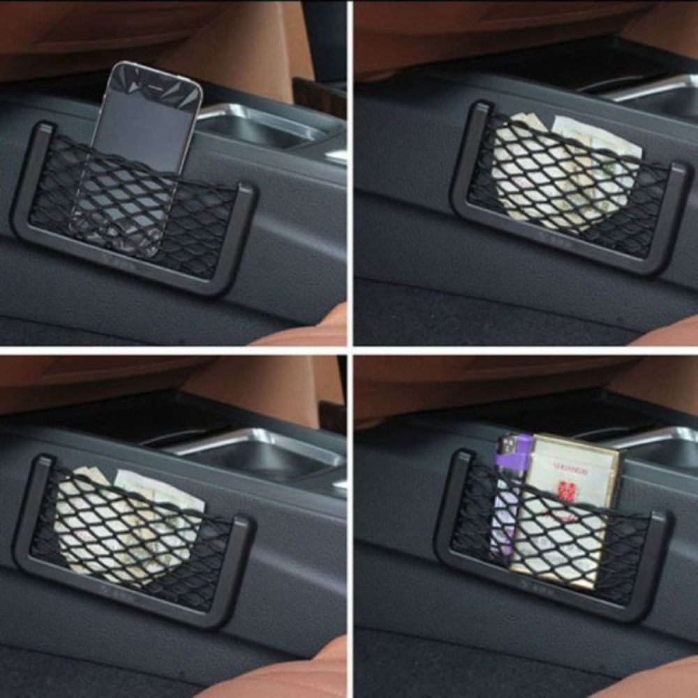 Filet de rangement auto-adhésif pour voiture