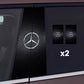 2x Autocollants pour vitre de voiture avec logo