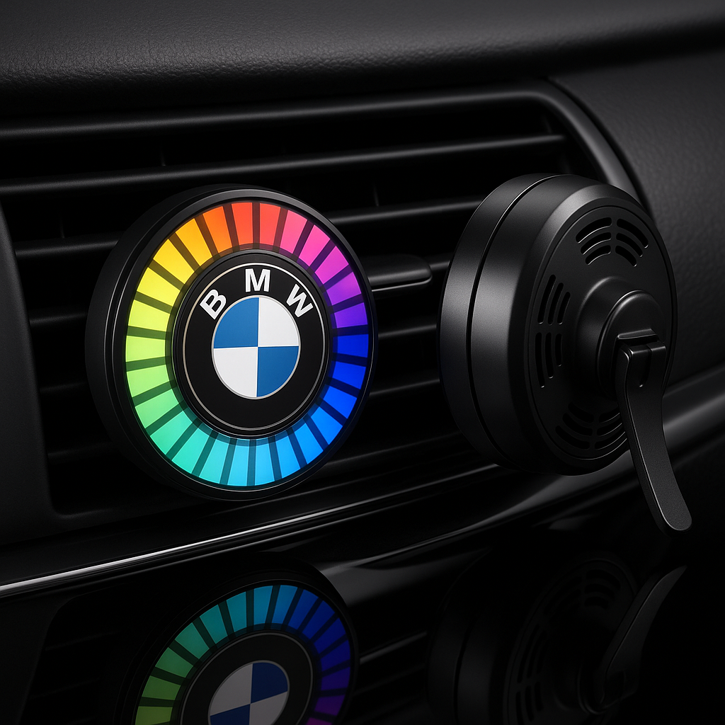 Lumière LED de voiture rythmée par la musique avec logo (avec diffuseur d’arômes)