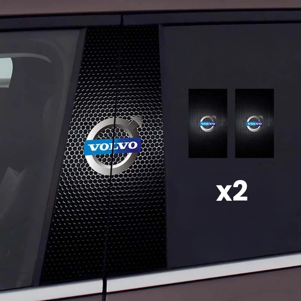2x Autocollants pour vitre de voiture avec logo