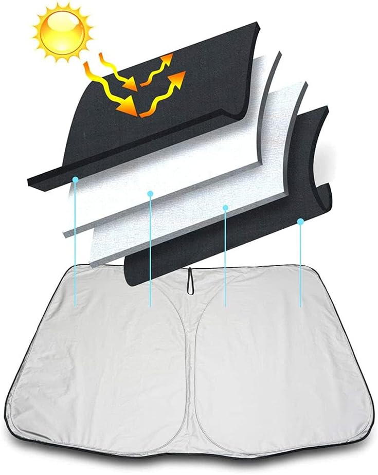 Pare-soleil pliable avec logo