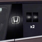 2x Autocollants pour vitre de voiture avec logo
