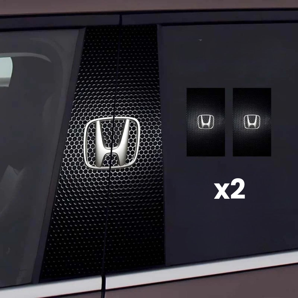 2x Autocollants pour vitre de voiture avec logo