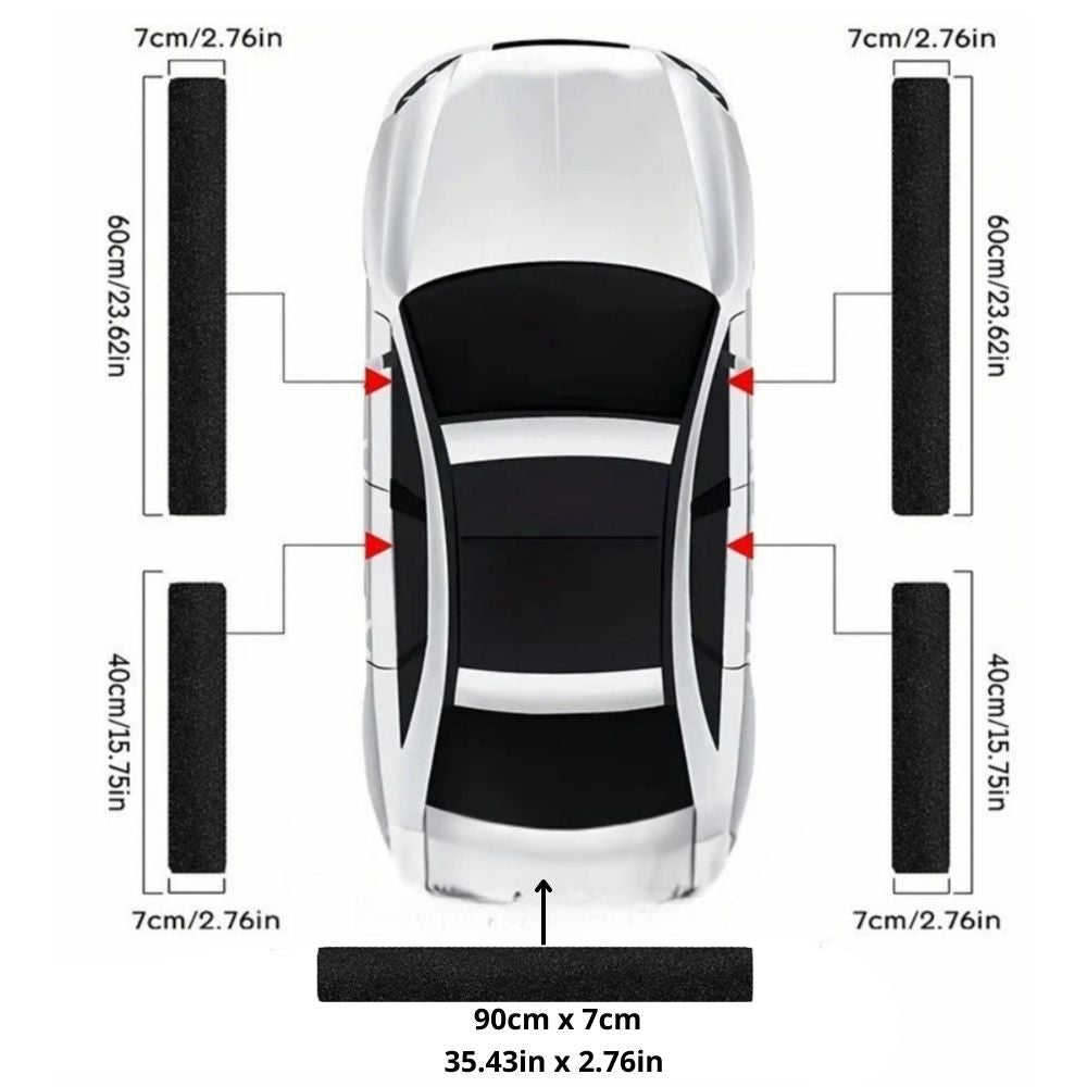 Set de 5 protections de seuil de porte