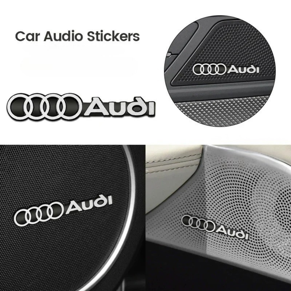 Pack de 4 – Autocollants Décoratifs 3D pour Voiture