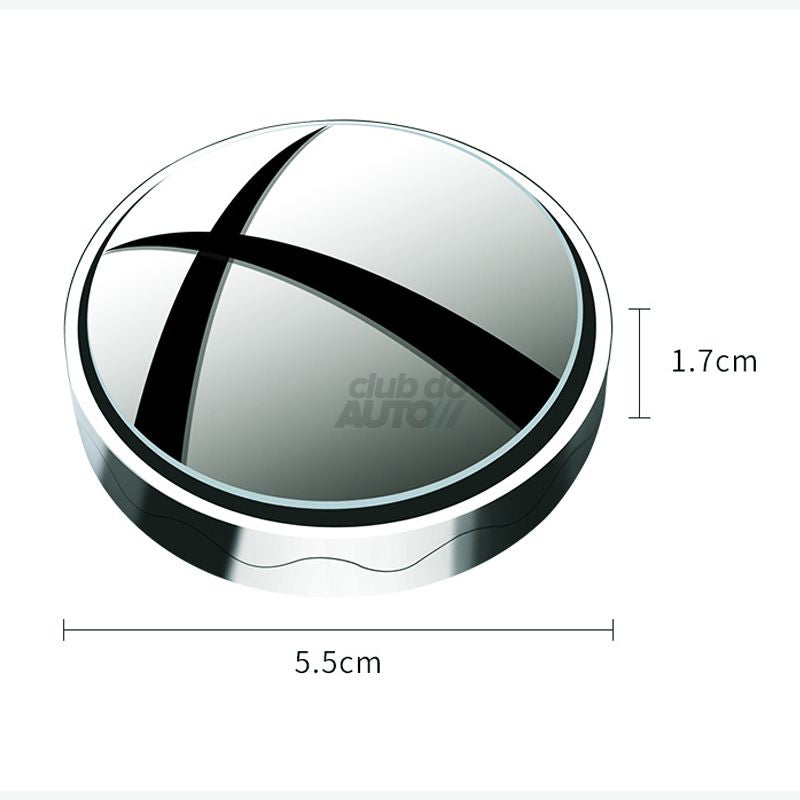 Rétroviseurs grand-angle anti-angle mort rotatifs à 360° (lot de 2)