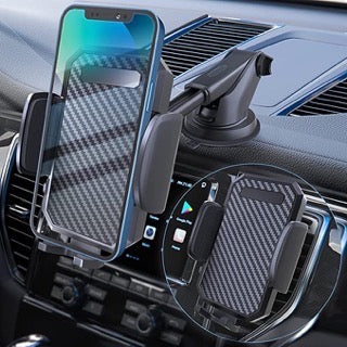 Support pour téléphone de voiture avec ventouse + adaptateur de sortie d'air gratuit