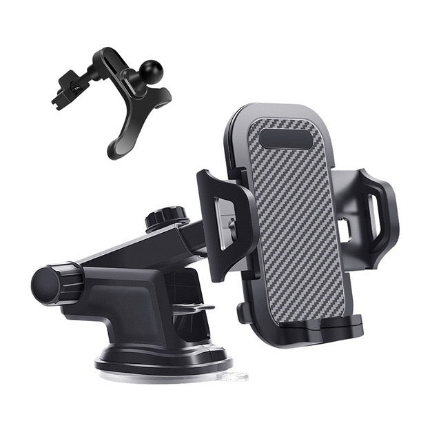 Support pour téléphone de voiture avec ventouse + adaptateur de sortie d'air gratuit