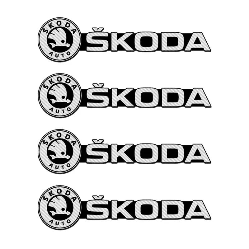 Pack de 4 – Autocollants Décoratifs 3D pour Voiture